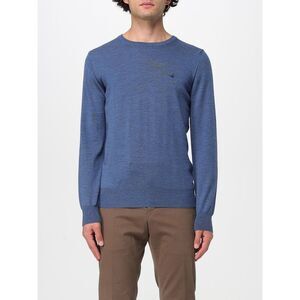 Brooksfield Sweater Men Gnawed Blue
